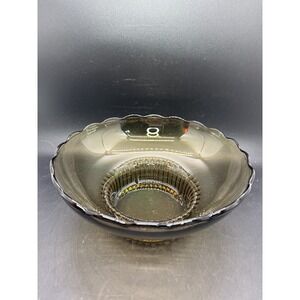 E.O. Brody Co USA Smoke Glass Scalloped #M2000 Console Bowl Candy Dish